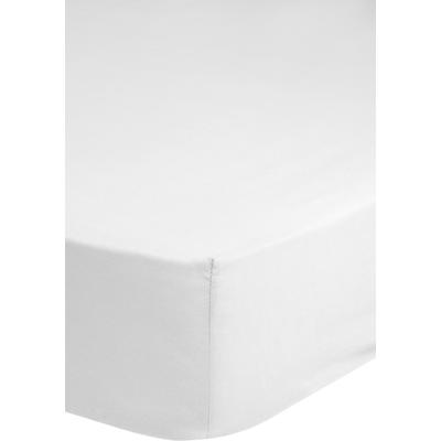 Spannbettlaken HIP "Hip in Gr. 90x200, 140x200 oder 180x200 cm", weiß, B:100cm L:200cm, Satin, Obermaterial: 100% Baumwolle, Laken, 100% Baumwolle, Mako-Satin, Rundumgummi, bis 25 cm Höhe Image