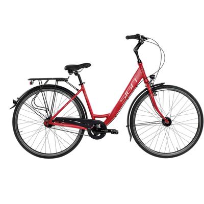 Cityrad SIGN Fahrräder Gr. 43cm, 28 Zoll (71,12cm), rot für Damen und Herren