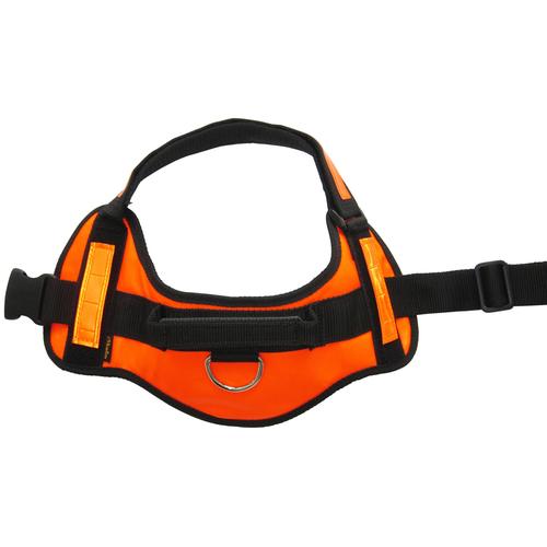 HEIM Hunde-Geschirr Tiergeschirre Gr. XXL, schwarz (orange, schwarz) Hundegeschirr