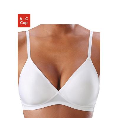 Bügelloser BH TRIUMPH "Soft Sensation P X", Damen, Gr. 75, Cup A, weiß, Microtouch, Obermaterial: 47% Polyamid, 38% Poly