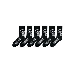 Freizeitsocken CHIEMSEE, Herren, Gr. 43-46, schwarz, Polyamid, Baumwolle, Baumwollmischung, Elasthan, unifarben, elastisch, Socken, in pflegeleichter Markenqualität