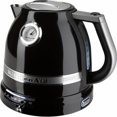 KITCHENAID Wasserkocher "5KEK1522EOB ONYX BLACK", schwarz (onyx schwarz), B:26,3cm H:21,8cm T:21cm, Wasserkocher, onyx schwarz