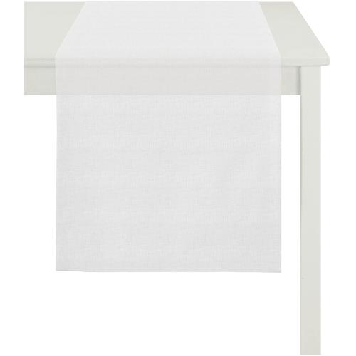 „Tischläufer APELT „“Easy, Uni-Basic““ Tischdecken Gr. B/L: 48 cm x 140 cm, 1 St., weiß Tischläufer“