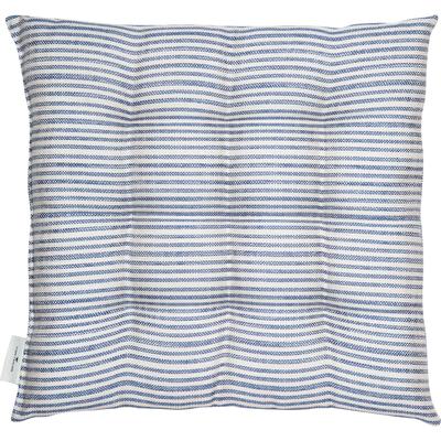 Stuhlkissen TOM TAILOR HOME "Fresh Stripe", blau (blau, gestreift), B:40cm L:40cm, Polyester, Dekokissen_Sitzkissen_Kissenhüllen, mit modernem Nadelstreifendessin Image