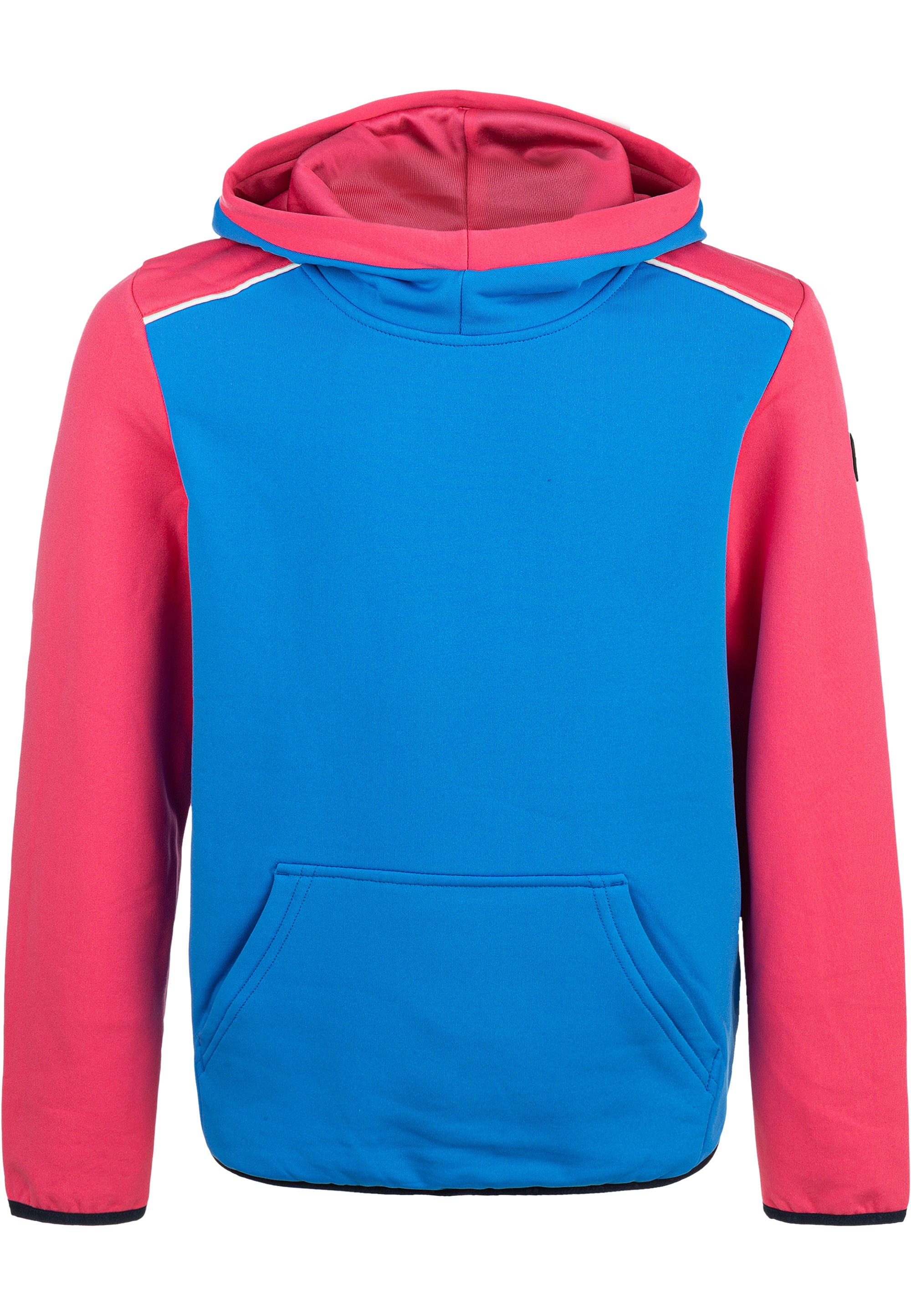 Sweatshirt ZIGZAG "FINK", Herren, Gr. 116, blau, 98% Polyester, 2% Elasthan, mehrfarbig, normal, hoch geschlossener Ausschnitt, Sweatshirts, aus schnelltrocknenden Funktionsmaterialien Image