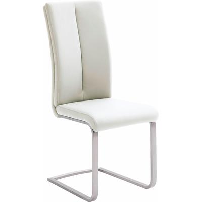 Freischwinger MCA FURNITURE "Paulo 2", weiß, B:42cm H:104cm T:61cm, 100% Polyurethan, Stühle, Stuhl belastbar bis 120 kg Image