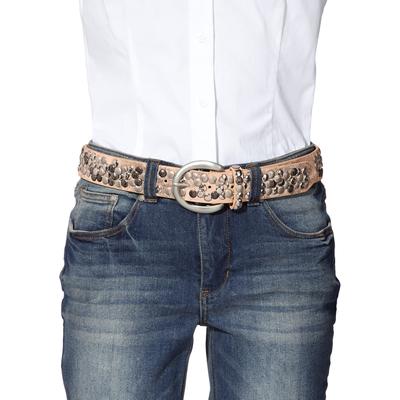 Nietengürtel HEINE, Damen, Gr. 95, rosa (rosegold), Gürtel Image