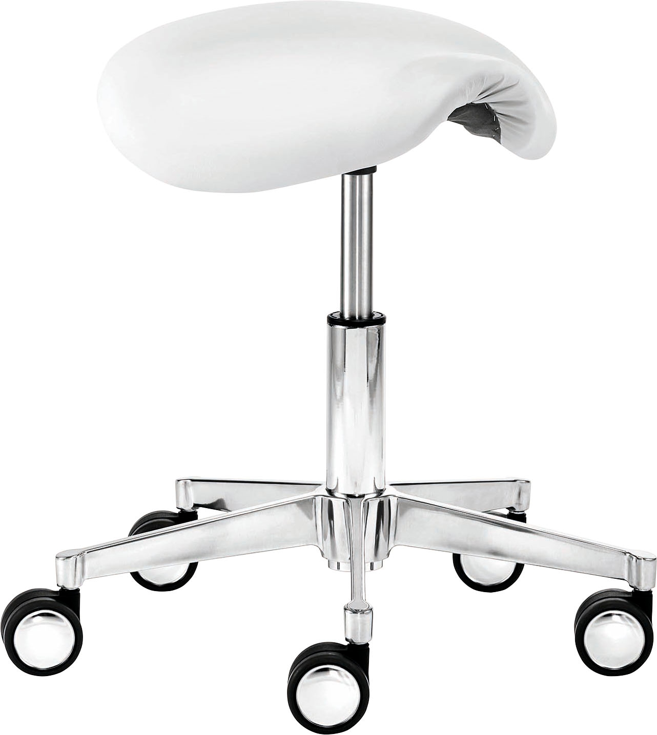 Arbeitshocker MAYER SITZMÖBEL "myXPERT", weiß, B:52cm H:39,5cm T:52cm, Hocker, Drehhocker Bürohocker