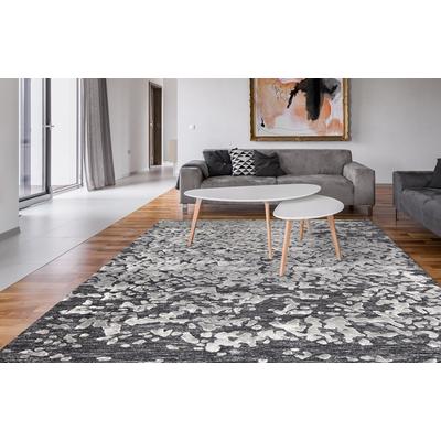 Teppich CALO-DELUXE "Shailene 500" Gr. 3, grau, B:120cm H:17mm L:180cm, Kunstfaser, Viskose, Wolle, Teppiche, Kurzflor, Wohnzimmer Image