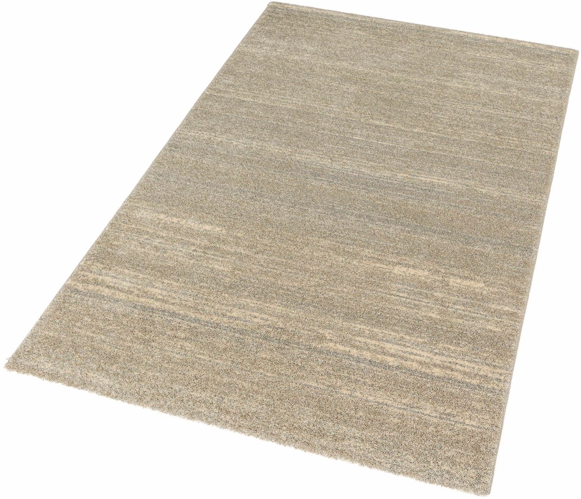 Teppich ASTRA "Samoa Melange" Gr. 6, beige, B:200cm H:20mm L:290cm, Kunstfaser, Teppiche, Teppich, hochwertiger Kurzflor, Wohnzimmer, in vielen Farben