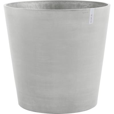 Blumentopf ECOPOTS "AMSTERDAM WHEELS White Grey" Pflanzgefäße Gr. B/H/T: 60cm x 56cm x 60cm, grau (weiß/grau) BxTxH: 60x60x56 cm