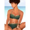 Bügel-Bandeau-Bikini JETTE Gr. 36, Cup D, grün (oliv) Damen Bikini-Sets Ocean Blue