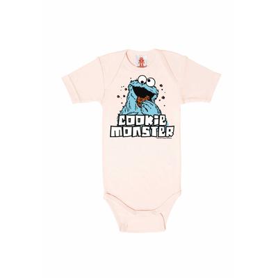 Body LOGOSHIRT Gr. 86, EURO-Größen, rosa (hellrosa) Baby Bodies Sesamstraße mit Druckknöpfen