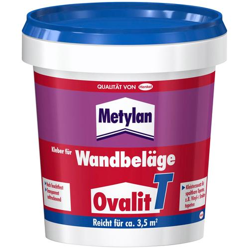 „METYLAN Tapetenkleber „“Ovalit T““ Klebstoffe 2 x 750 g Eimer, für Textiltapeten, Metalltapeten farblos (transparent) Tapeten“