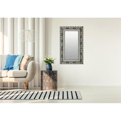 Dekospiegel LENFRA "Ashanti", silber (silberfarben), B:67cm H:87cm T:4,3cm, EPS-Kunststoff, Spiegel, Wandspiegel Image