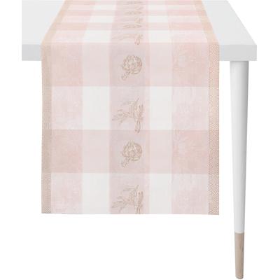 Tischläufer APELT "1615 Summergarden, Sommerdeko, Sommer", rosa, B:48cm L:140cm, Polyester, Tischdecken, Jacquardgewebe Image