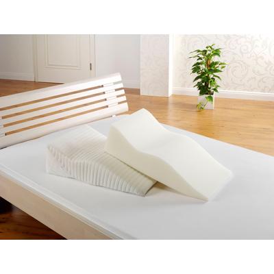 Lagerungskissen FAN "Medisan "Sleep & Care" Beinruhekissen", weiß (weiß, unifarben, gestreift), B:40cm H:18cm L:70cm, Polyester, Dekokissen_Sitzkissen_Kissenhüllen Image
