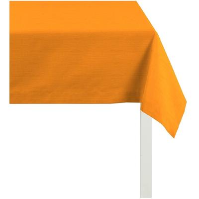Tischdecke APELT "4362 Rips - UNI" Gr. 4, orange, B:140cm L:250cm, Polyester, Baumwolle, Tischdecken, UNI-BASIC Image