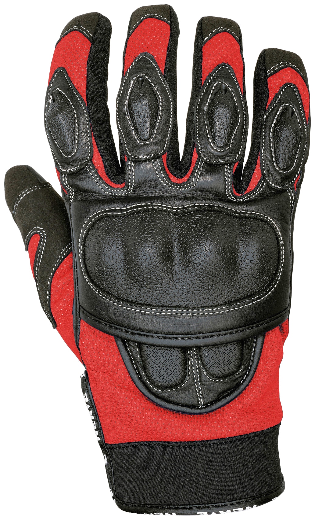 Motorradhandschuhe NERVE "Sporty" Gr. L, rot, Handschuhe, L, mit Weitenverstellung Image