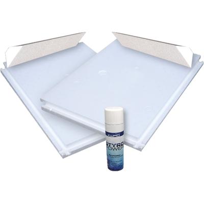 Styroporplatte KWAD "Bodenisolations-Set", weiß, B:460cm H:2,5cm L:920cm, Styropor, Dämmmaterialien, für Ovalpool »Steely Deluxe Heat« Image