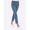 7/8-Jeans CASUAL LOOKS, Damen, Gr. 19, Kurzgrößen, blau (blau, bleached), 79% Baumwolle, 19% Polyester, 2% Elasthan, unifarben, 7/8-Länge, Jeans