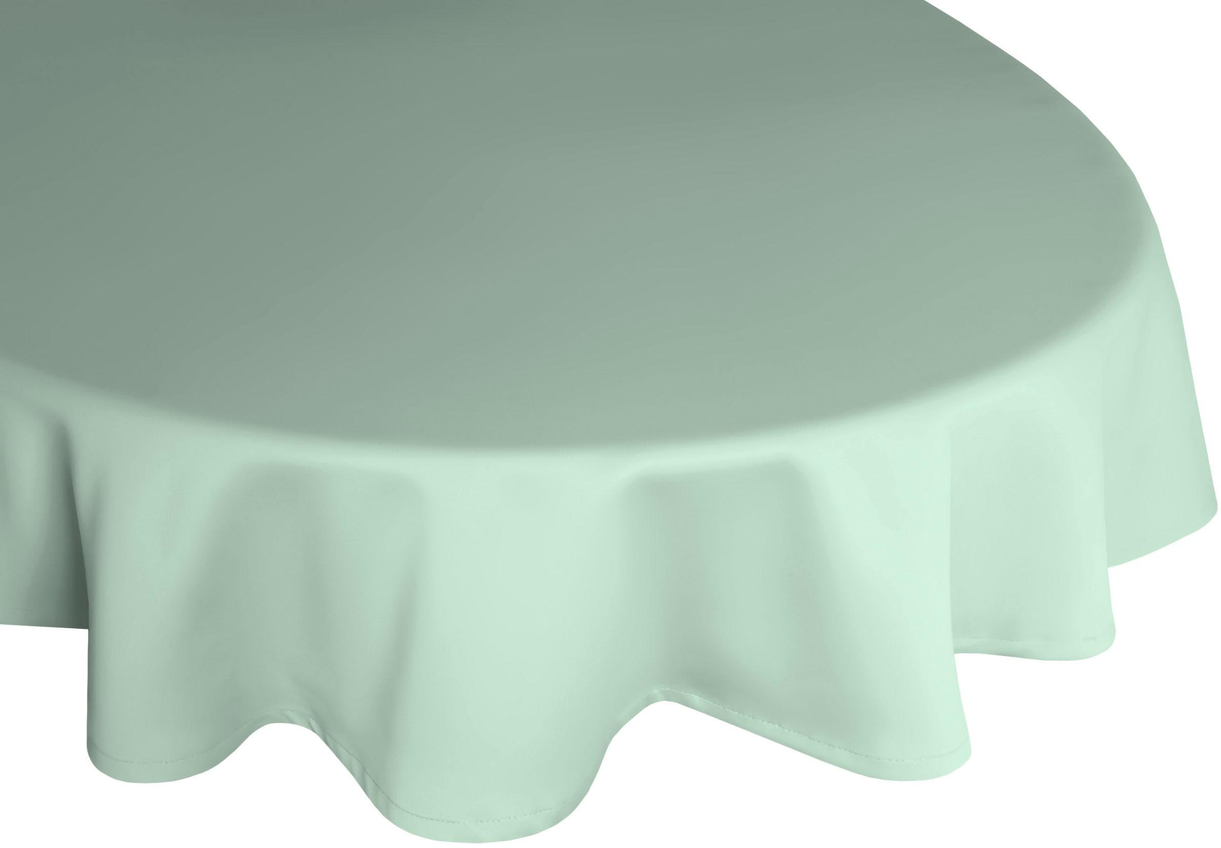 Tischdecke WIRTH "NEWBURY" Gr. 1, grün (mint), B:120cm L:160cm, Baumwolle, Polyester, Tischdecken, oval Image