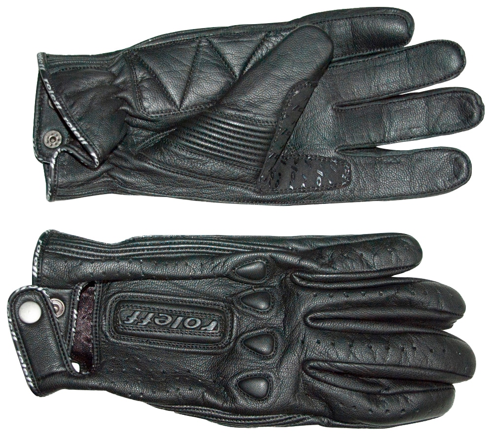 Motorradhandschuhe ROLEFF "RO 64" Gr. XL, schwarz, Handschuhe, XL, Obermaterial: 100% Rindsleder. Innenfutter: 100% Polyester, winddicht Image