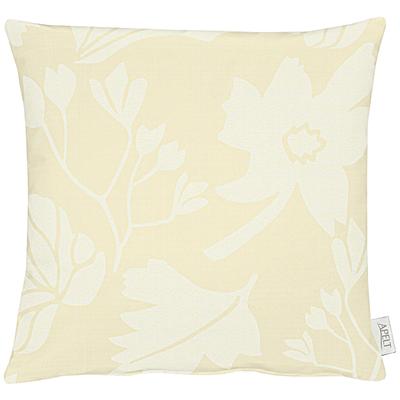 Dekokissen APELT "Marlene", beige (elfenbein, geblümt), B:46cm L:46cm, Polyester, Kunstfaser, Dekokissen_Sitzkissen_Kissenhüllen, Kissenhülle ohne Füllung, 1 Stück Image