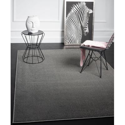 Teppich MERINOS "Montana" Gr. 3, grau (anthrazit), B:120cm H:20mm L:170cm, Kunstfaser, Teppiche, Kurzflor, Uni-Farben, besonders weich Image