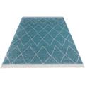 Hochflor-Teppich HANSE HOME "Jade" Teppiche Gr. B/L: 80 cm x 150 cm, 35 mm, 1 St., blau Shaggyteppich Teppich Webteppich Fransenteppich Esszimmerteppiche Teppiche