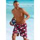 Badeshorts BUFFALO Gr. M (50), N-Gr, bunt (rot, marine, kariert) Herren Badehosen Badeshorts