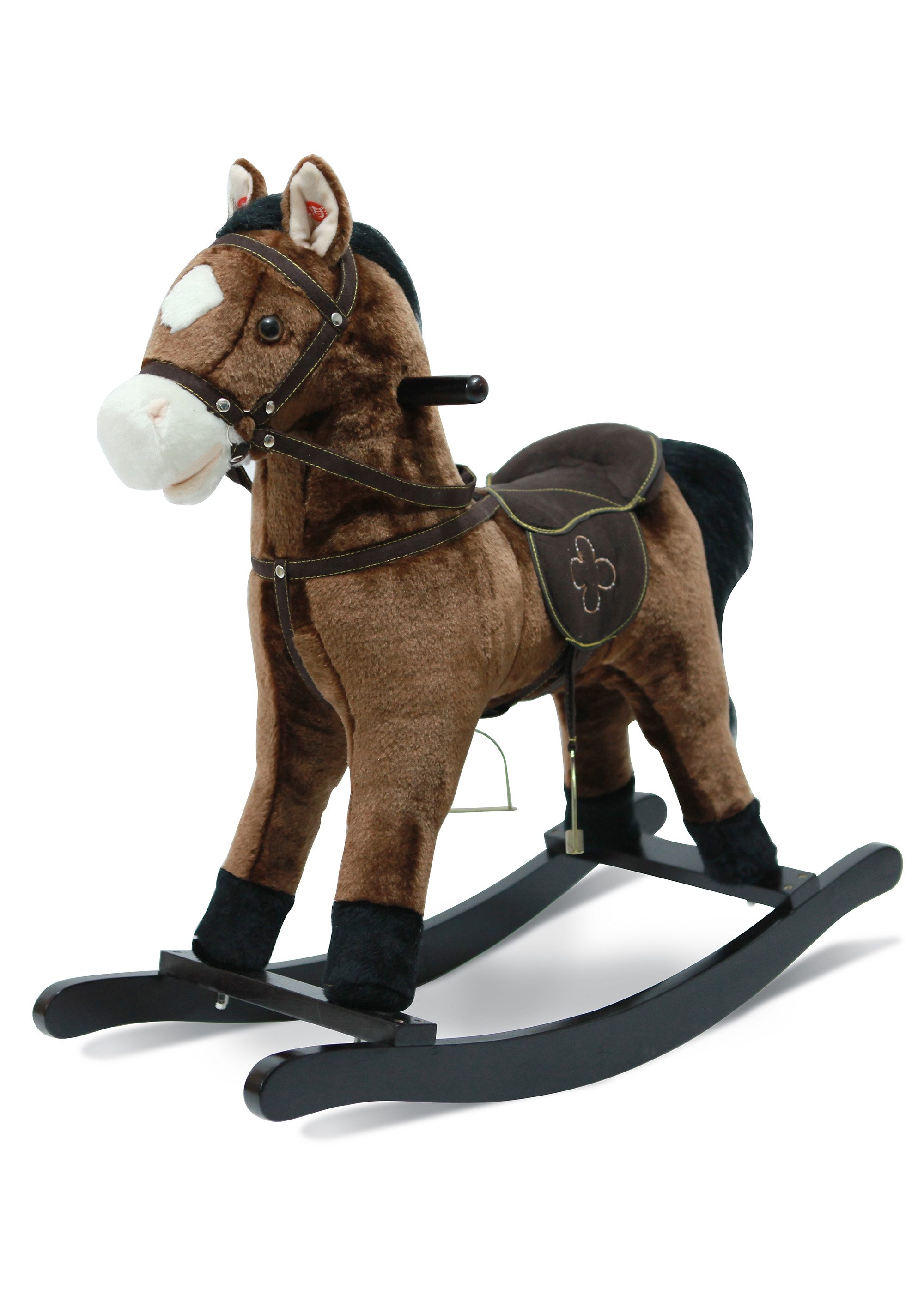 Schaukelpferd CHIC2000 "Joe", braun, Schaukeltiere, BabyB:75cm H:71cm T:75cm, Plüsch, mit Sound, B:75cm H:71cm T:75cm