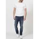 Slim-fit-Jeans PETROL INDUSTRIES "Seaham" Gr. 31, Länge 34, blau (dark, coated) Herren Jeans Slim Fit
