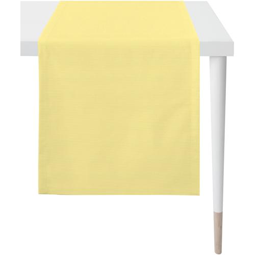„Tischläufer APELT „“4362 Rips-Uni““ Tischdecken Gr. B/L: 45 cm x 135 cm, 1 St., gelb Tischläufer UNI-BASIC“