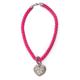 Collier ALLGÄU REBELL "Franzi" Gr. one size, Te x til, rosa (rose) Damen Halsketten Colliers