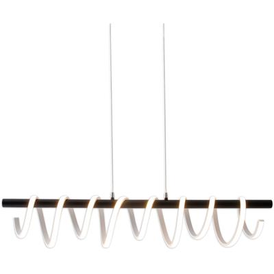 NÄVE LED Pendelleuchte "Belleza", schwarz (schwarz, weiß), H: 150cm, Lampen, 3 Stufen dimmbar über Wandschalter, schwarz/weiß, Effizienzklasse: F Image