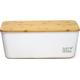Brotkasten JUST VEGAN Lebensmittelaufbewahrungsbehälter Gr. B/H/L: 20 cm x 14 cm x 35 cm, braun (weiß, braun) Brotkästen aus Biokunststoff