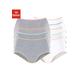 Taillenslip PETITE FLEUR Gr. 56/58, 10 St., grau (grau, meliert, weiß) Damen Unterhosen Taillenslips Bestseller