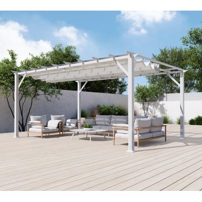 Pergola PARAGON "Florenz", weiß, B/H/T: 505cm x 236cm x 350cm, Pergolen