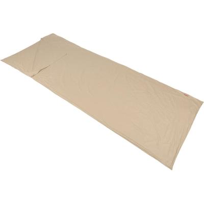 Hüttenschlafsack POLYDAUN "Polydaun Inlett" Schlafsäcke Gr. B/L: 80cm x 220cm, beige (mist)