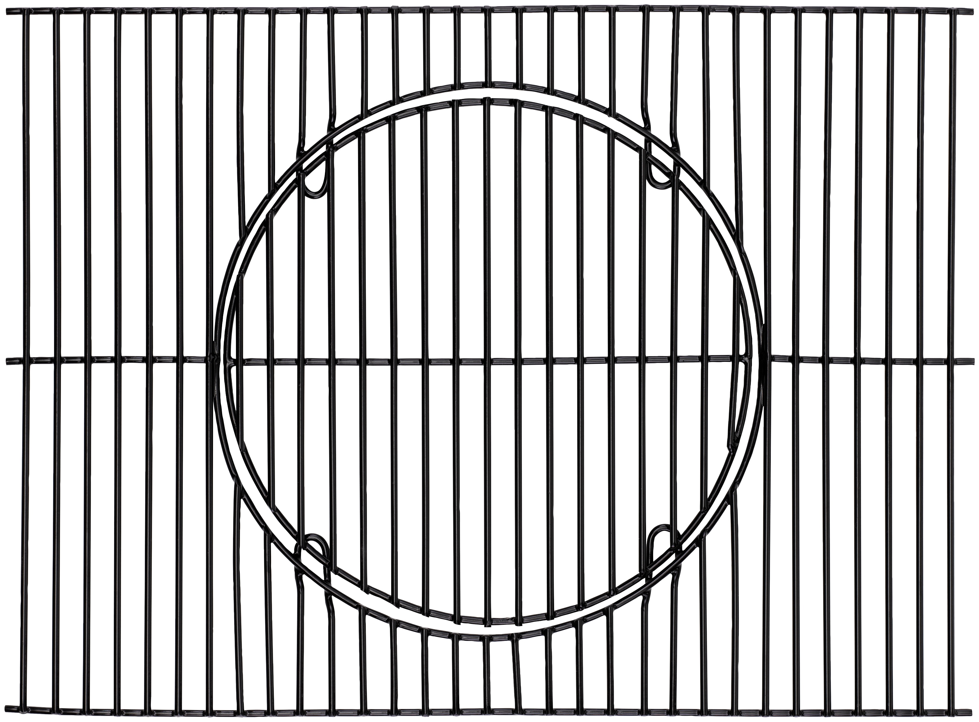 Grillrost TEPRO "Universal", schwarz, B:55cm H:0,5cm L:41,5cm Ø:30cm, Edelstahl, Grillroste, Grillfläche: ca. 41,5 x 55 cm