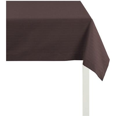 Tischdecke APELT "4362 Rips - UNI" Gr. 5, braun, B:45cm L:135cm, Polyester, Baumwolle, Tischdecken, UNI-BASIC Image