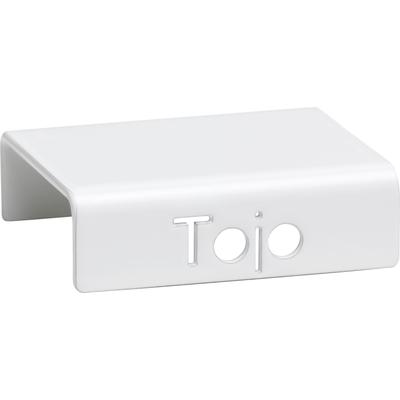 Griff TOJO "clip", weiß, B:4cm H:1,5cm L:5cm, Metall, Griffe, Möbelgriff Schrank-Zubehör, für die hochstabler Regale Image