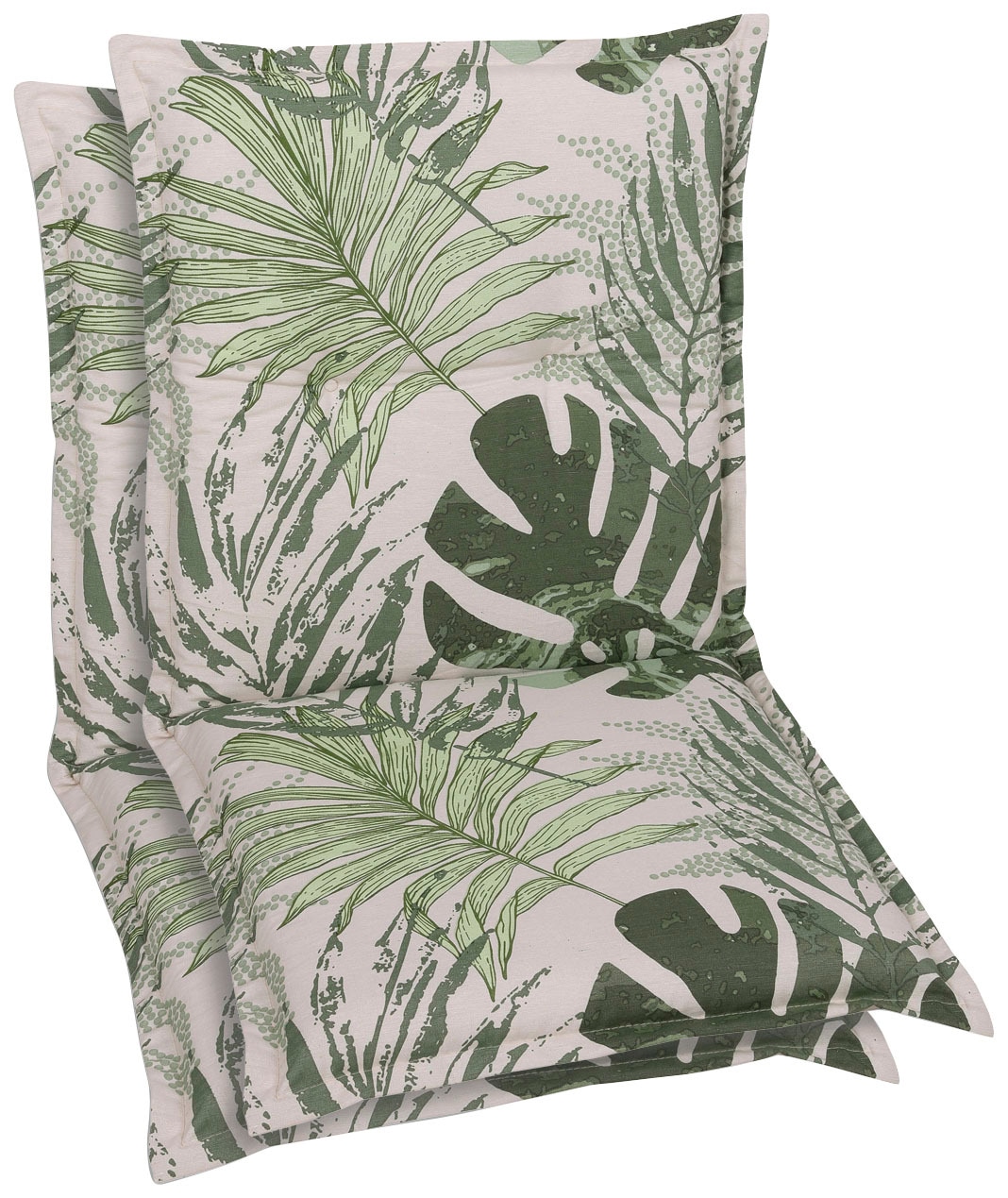 Sesselauflage GO-DE "Sesselauflage nieder", beige (natur), B:50cm H:100cm T:48cm, Baumwolle, Polyester, Polsterauflagen