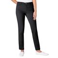 Slim-fit-Jeans ASCARI Gr. 22, Kurzgrößen, schwarz Damen Jeans Röhrenjeans