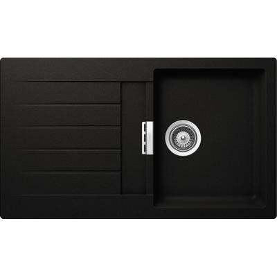 Granitspüle SCHOCK "Family Plus", schwarz (nero), B:86cm H:30,4cm T:50cm, Domogranit, Küchenspülen Image