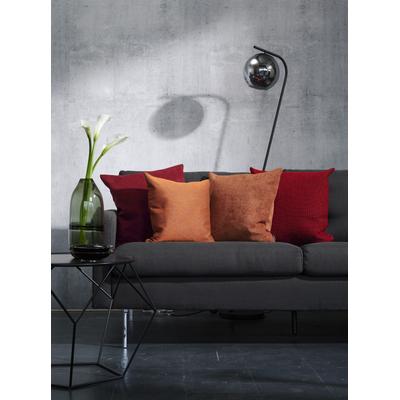 Dekokissen APELT "Arezzo" Gr. 2, rot (rot, unifarben), B:70cm L:70cm, Polyester, Dekokissen_Sitzkissen_Kissenhüllen, Kissenhülle ohne Füllung, 1 Stück Image