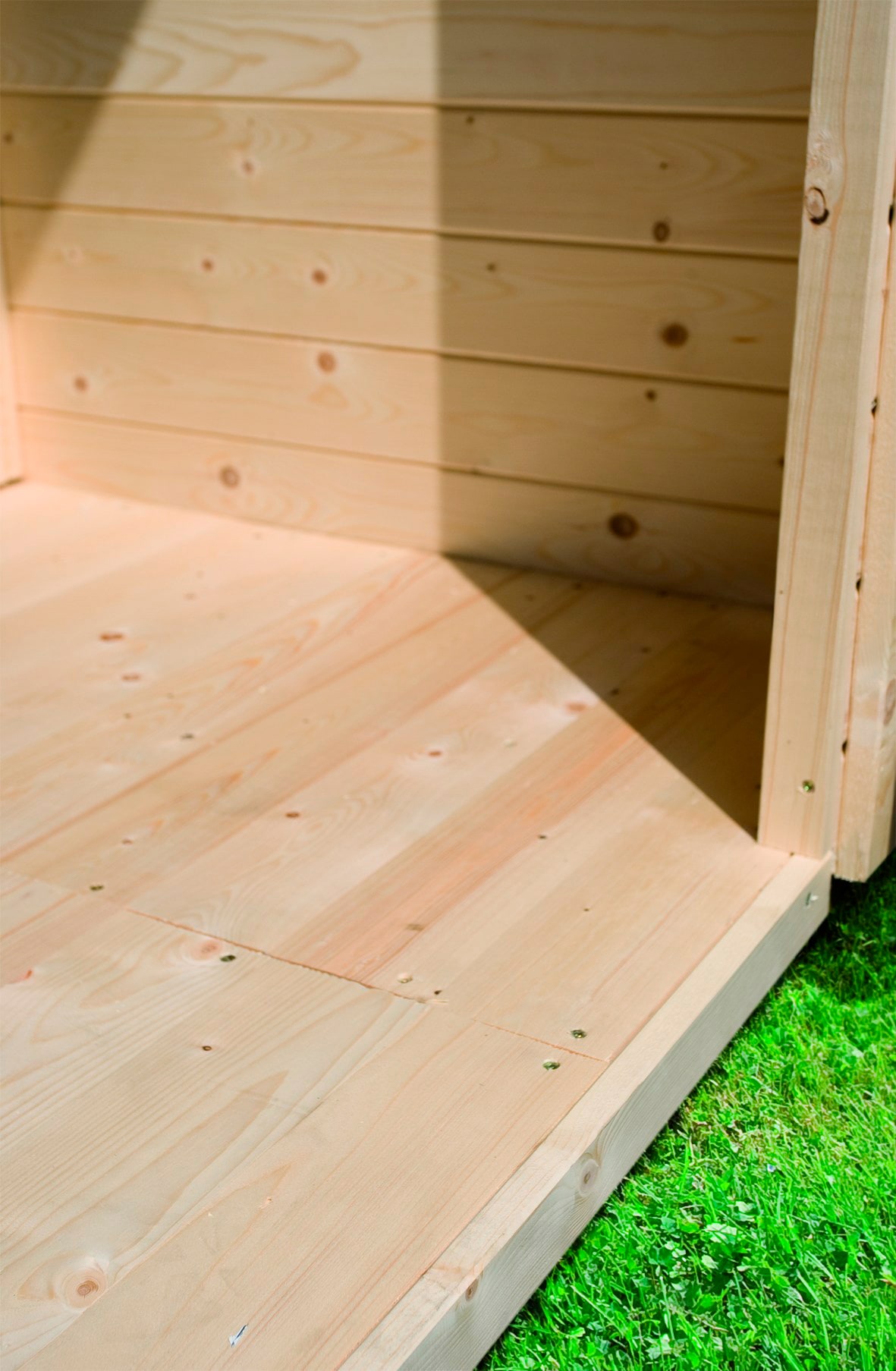 Gartenhaus-Fußboden KARIBU "Bellantis / Stakkato", beige (natur), B:246cm T:186cm, Holzwerkstoff, Gartenhaus-Fußböden, für Gartenhäuser Image