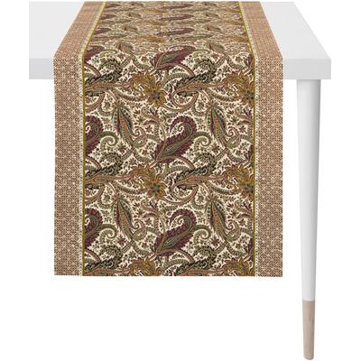 Tischläufer APELT "1310 Herbstzeit, Herbstdeko, Herbst", braun (braun, natur), B:46cm L:135cm, Baumwolle, Tischdecken, Digitaldruck Image