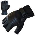 Motorradhandschuhe PROANTI Handschuhe Gr. L, schwarz Motorradhandschuhe fingerlose Chopper-Handschuhe aus Leder